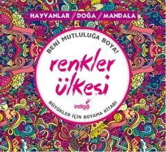İndigo Kitap Renkler Ülkesi - Yetişkinler İçin Boyama