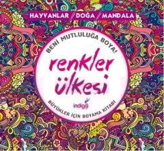 İndigo Kitap Renkler Ülkesi - Yetişkinler İçin Boyama