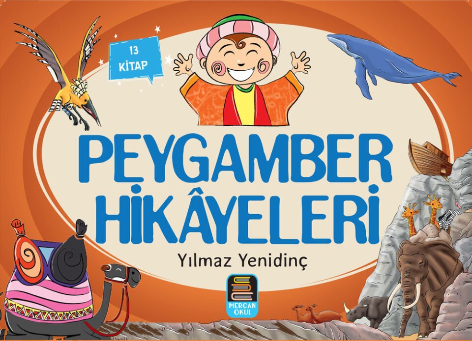 Mercan Okul Peygamber Hikayeleri Serisi 13 Kitap Takım 7+ Yaş Renkli Resimli