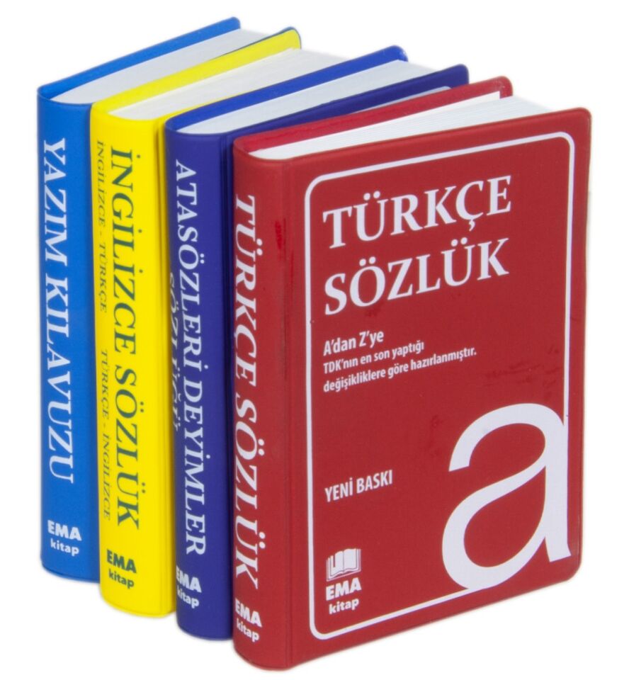 2027 Mercan Okul Yeni Nesil Sözlük Seti Türkçe İngilizce Yazım Atasözleri Ve Deyimler Sözlüğü 4 Kitap Biala Kapak