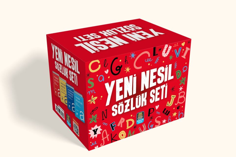 2027 Mercan Okul Yeni Nesil Sözlük Seti Türkçe İngilizce Yazım Atasözleri Ve Deyimler Sözlüğü 4 Kitap Biala Kapak