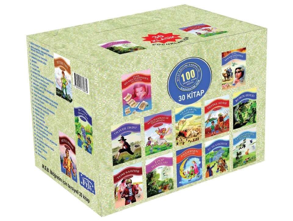 Parıltı Yayıncılık  Hikaye Kitapları İlköğretim 1 Kademe 30 Kitap Kutulu
