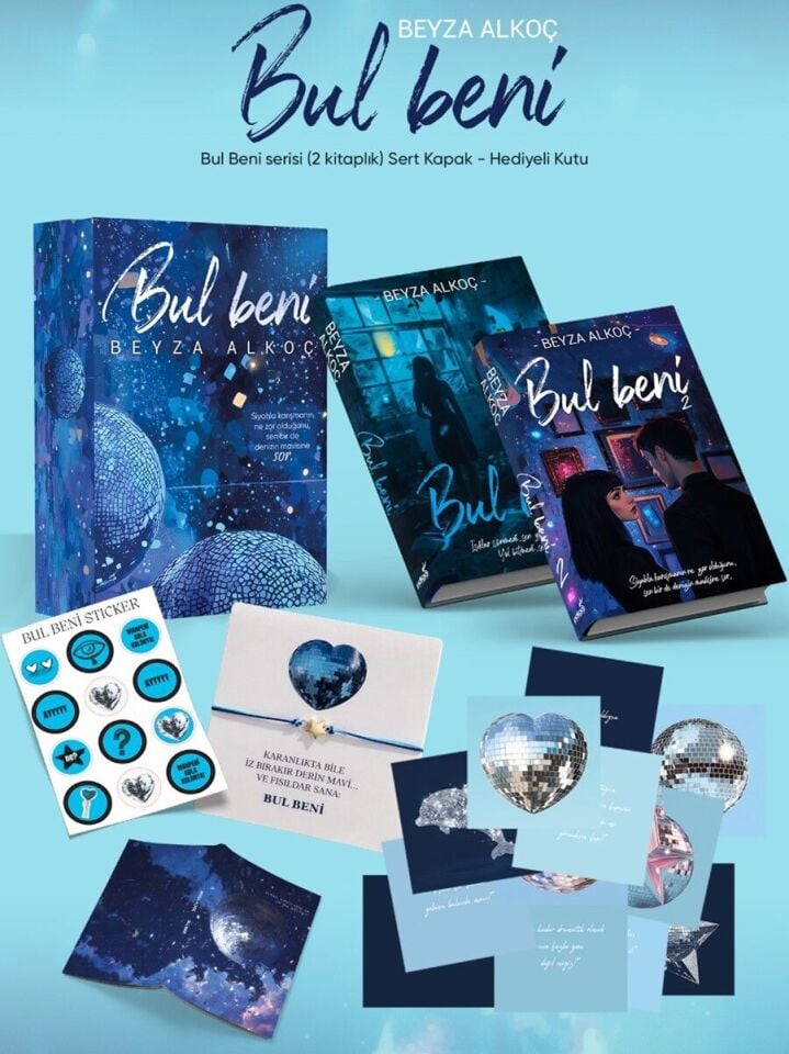 İndigo Kitap Bul Beni 1 ve 2 Kitap Set – Ciltli (Hediye Kutulu) Beyza Alkoç