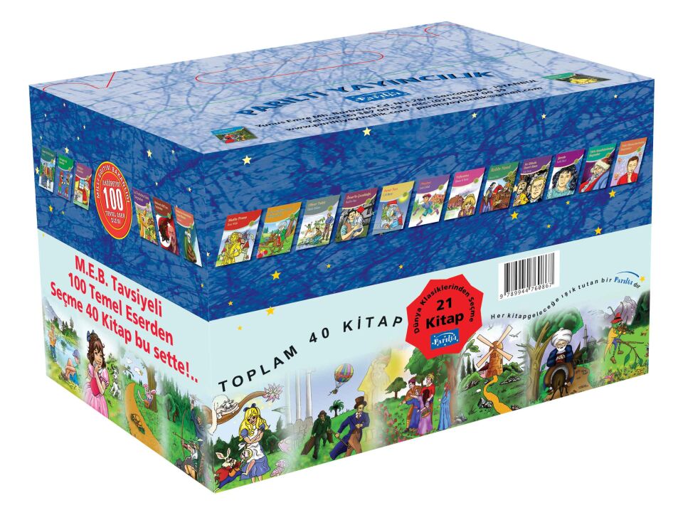 Parıltı Yayıncılık Hikaye Kitapları İlköğretim 2 Kademe 40 Kitap Kutulu