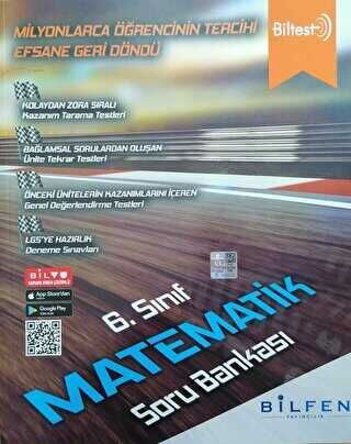 Bilfen Yayıncılık 6.Sınıf Biltest Matematik Soru Bankası