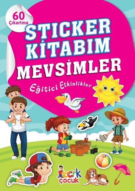 Bıcırık Yayınları Sticker Kitabım Mevsimler Eğitici Etkinlikler 60 Çıkartma