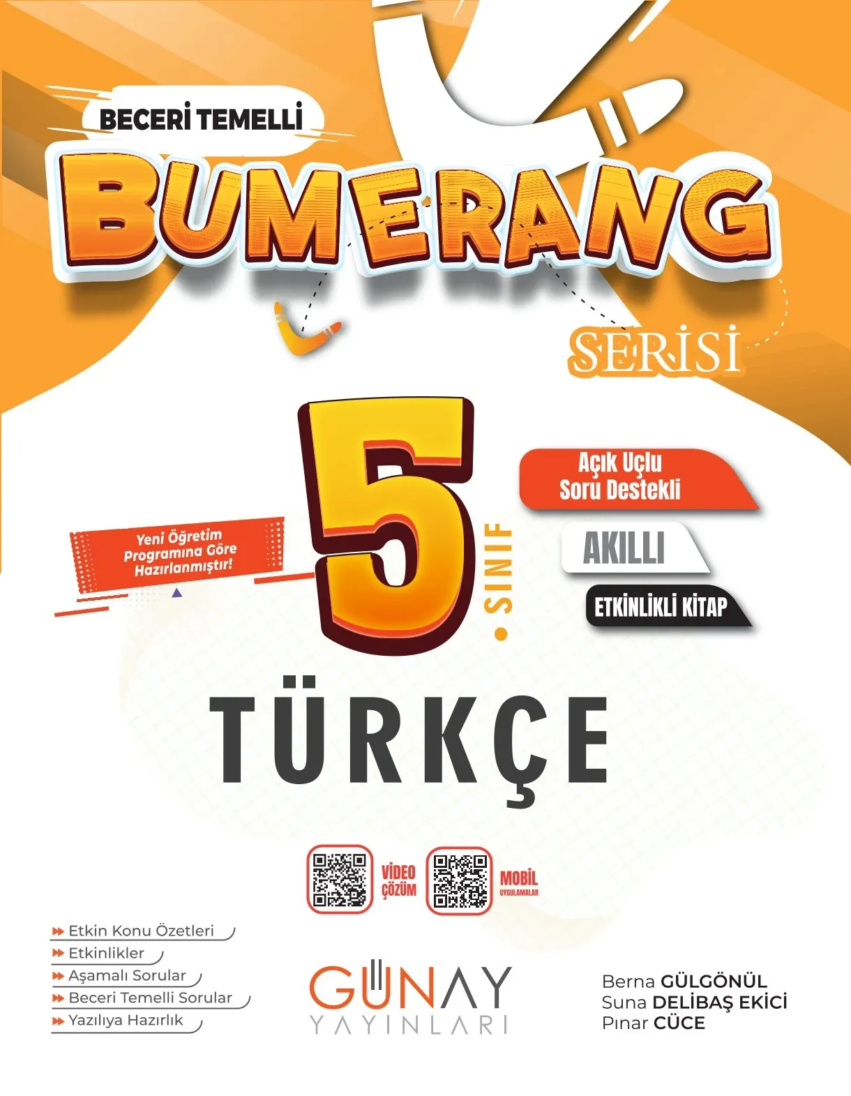 Günay Yayınları 5. Sınıf Bumerang Etkinlikli Türkçe Soru Bankası 2026