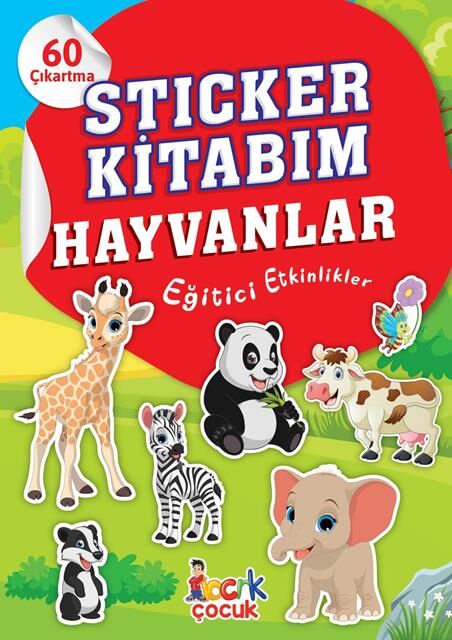 Bıcırık Yayınları Sticker Kitabım Hayvanlar Eğitici Etkinlikler 60 Çıkartma