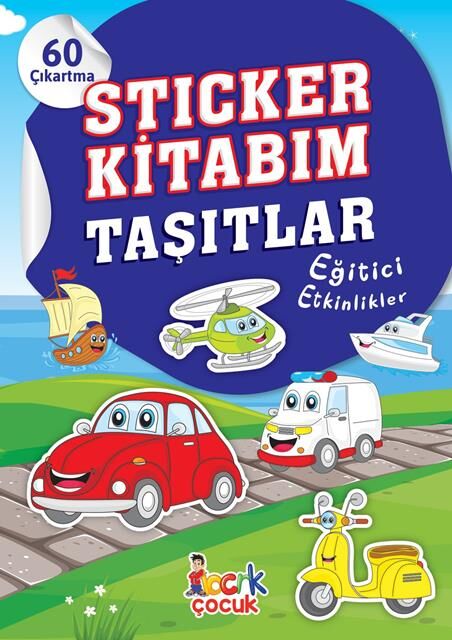 Bıcırık Yayınları Sticker Kitabım Taşıtlar Eğitici Etkinlikler 60 Çıkartma