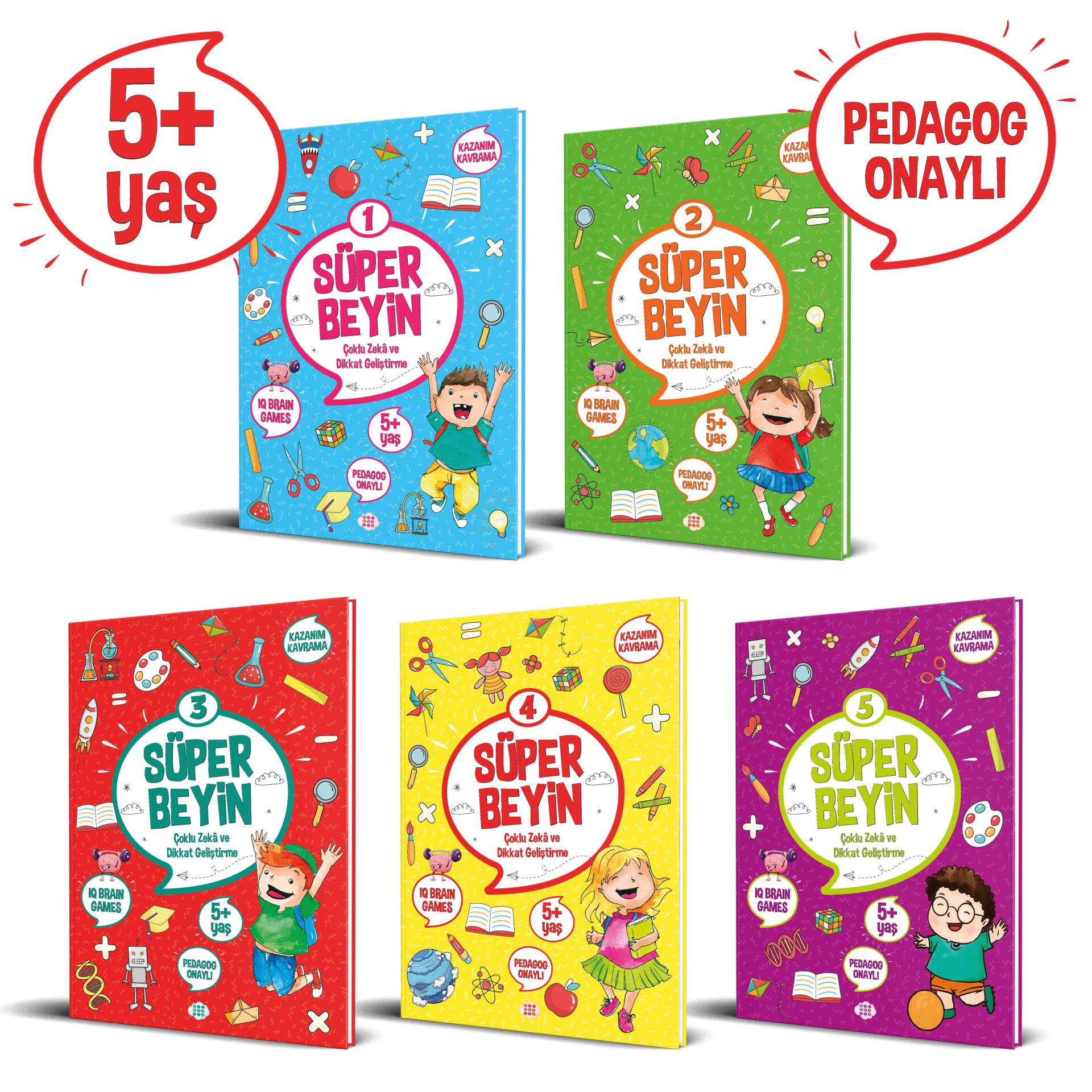 Süper Beyin Serisi  (5+ Yaş)(4 Kitap Takım)