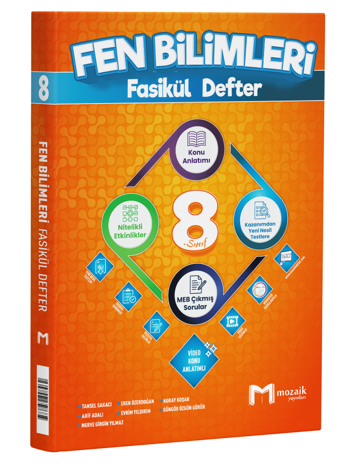 2027 Mozaik Yayınları 8.Sınıf Fen Bilimleri Fasikül Defter