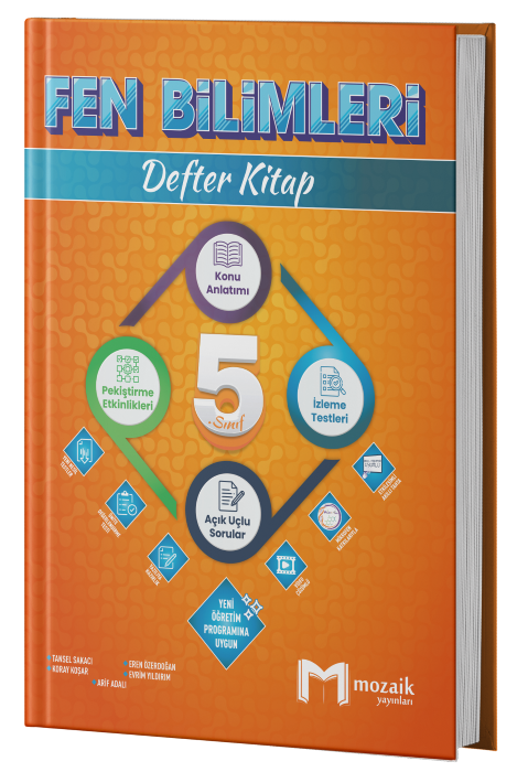 Mozaik Yayınları 5.Sınıf Fen Bilimleri Defter Kitap