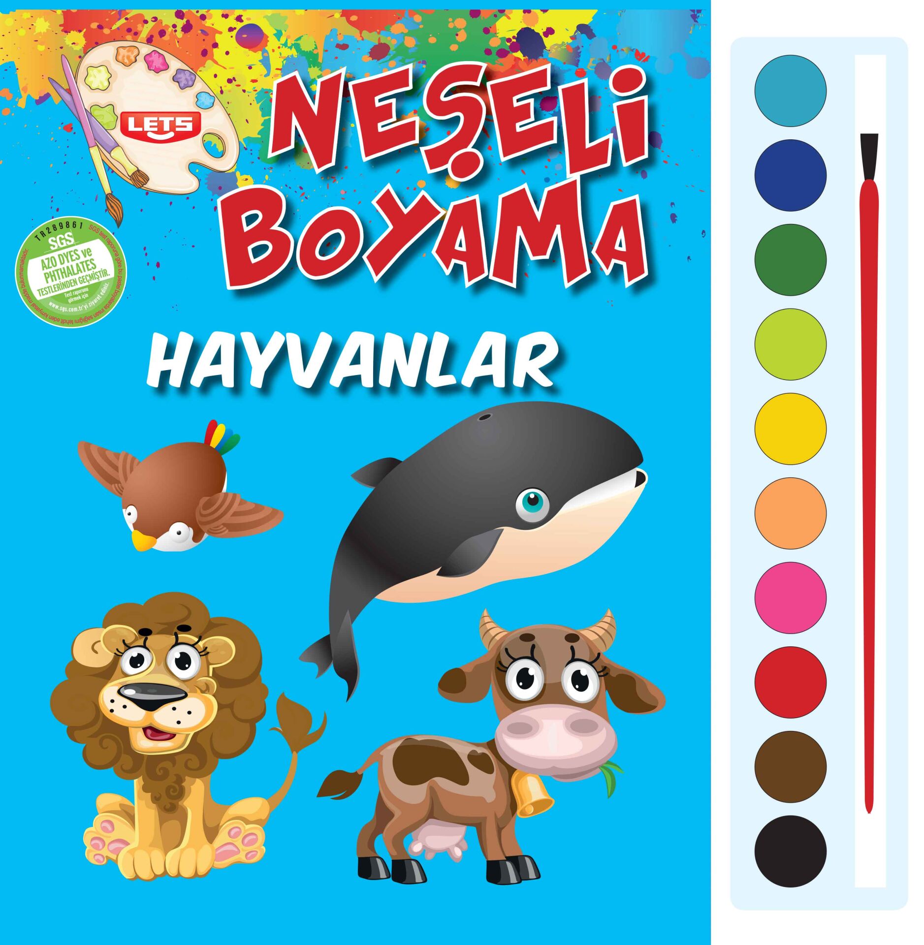 Parıltı Yayıncılık Neşeli Boyama Hayvanlar