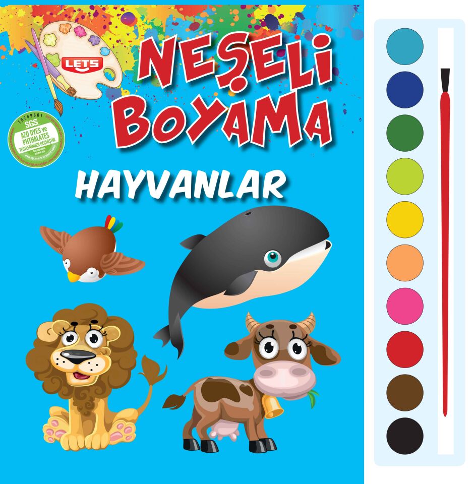 Parıltı Yayıncılık Neşeli Boyama Hayvanlar