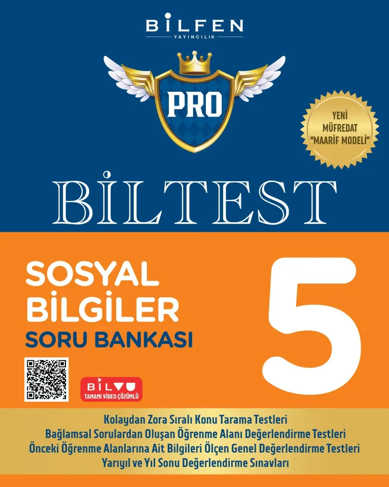 Bilfen Yayıncılık 5. Sınıf Biltest Pro Sosyal Bilgileri Soru Bankası  Yeni Müfredat 2026