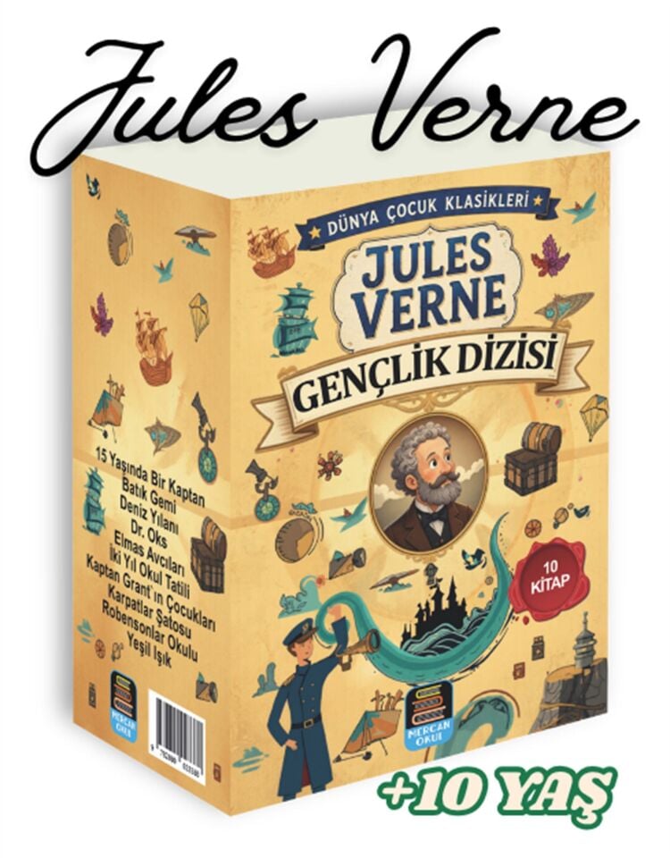 Mercan Okul Yayınları Jules Verne Gençlik Dizisi (10 Kitap) +10 Yaş