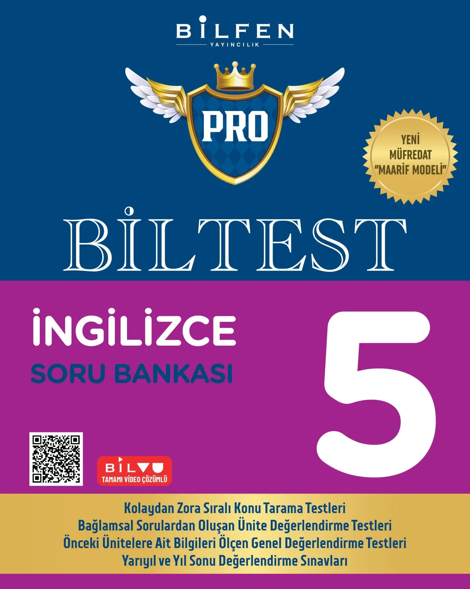 Bilfen Yayıncılık 5. Sınıf Biltest Pro İngilizce Soru Bankası  Yeni Müfredat 2026