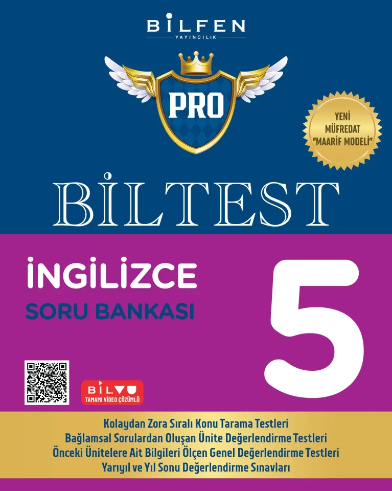Bilfen Yayıncılık 5. Sınıf Biltest Pro İngilizce Soru Bankası  Yeni Müfredat 2026