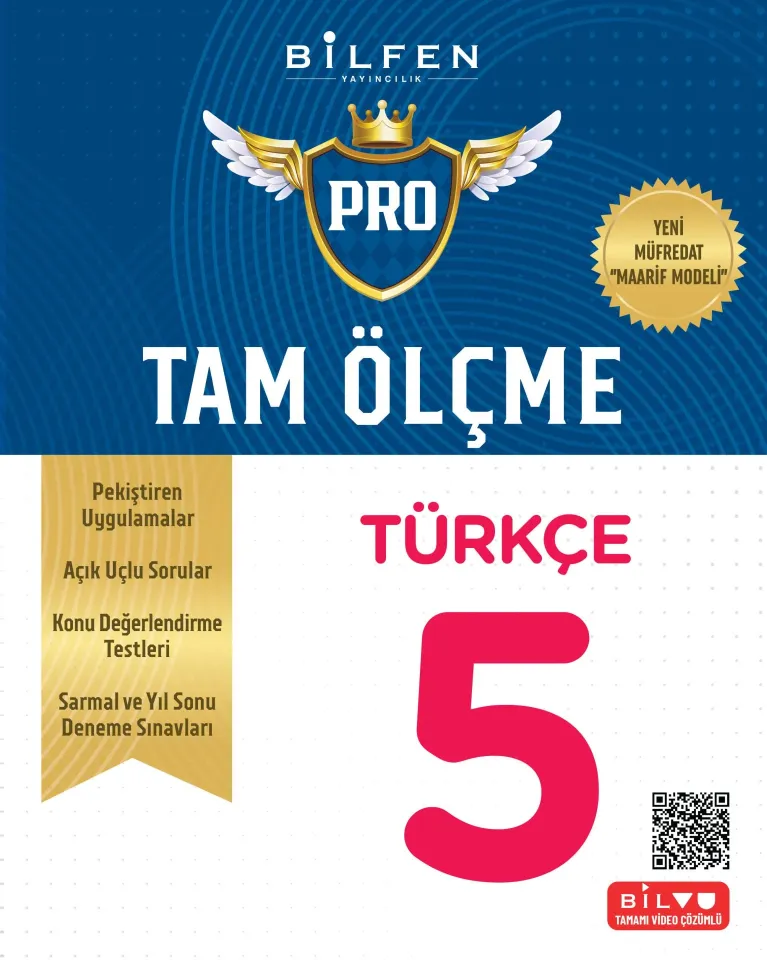 Bilfen Yayıncılık 5. Sınıf Tam Ölçme Pro Türkçe Etkinlikli Soru Bankası  Yeni Müfredat 2026