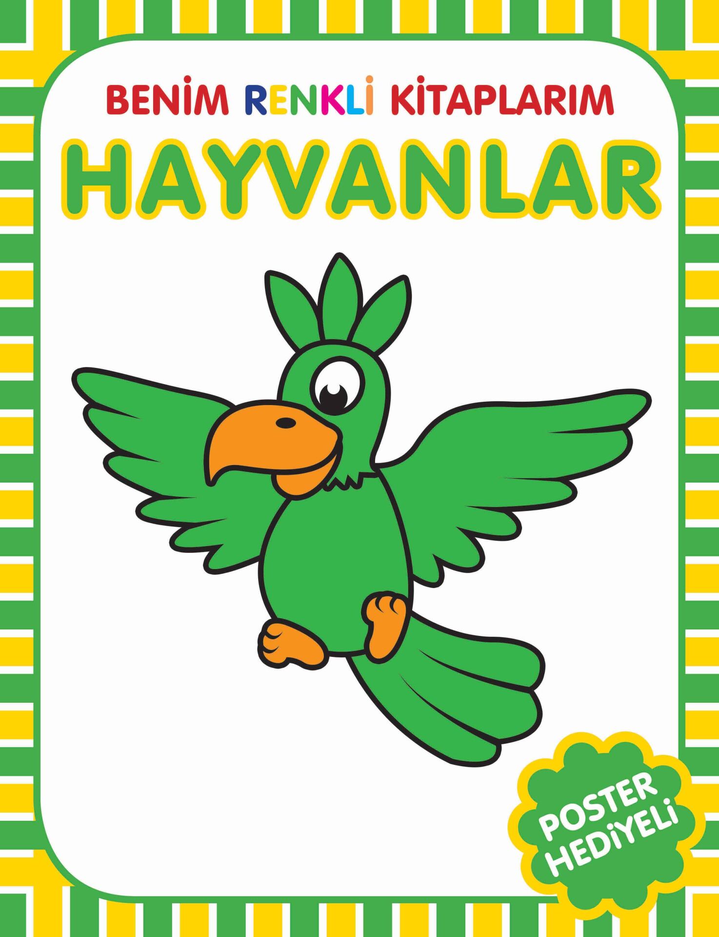 Parıltı Yayıncılık Benim Renkli Kitaplarım Hayvanlar Poster Hediyeli