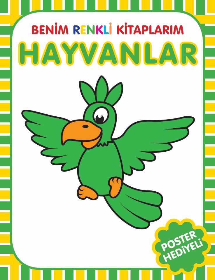 Parıltı Yayıncılık Benim Renkli Kitaplarım Hayvanlar Poster Hediyeli