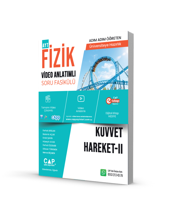 Çap Yayınları Fizik Kuvvet Hareket 1 Konu Anlatımlı Soru Bankası