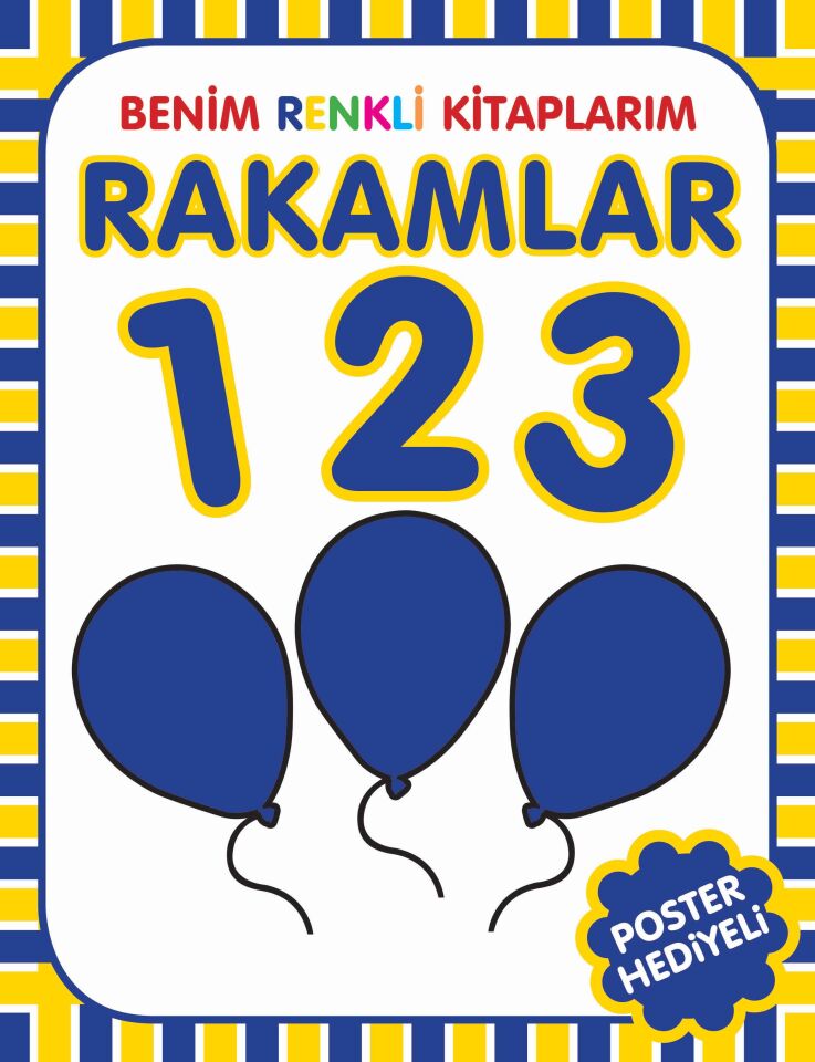 Parıltı Yayıncılık Benim Renkli Kitaplarım Rakamlar Poster Hediyeli