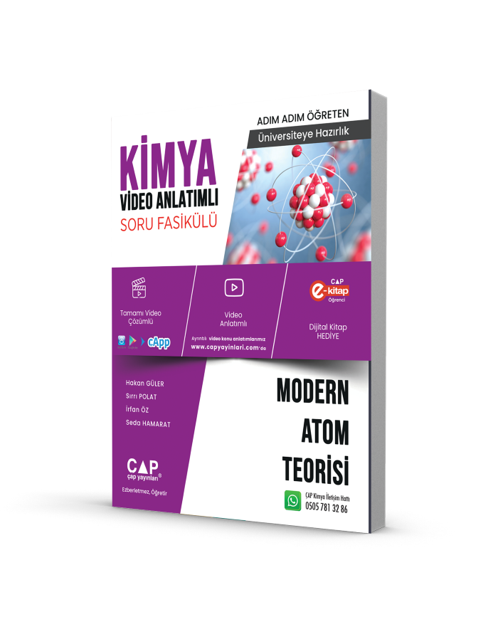 Çap Yayınları Kimya Modern Atom Teorisi Konu Anlatımlı Soru Bankası