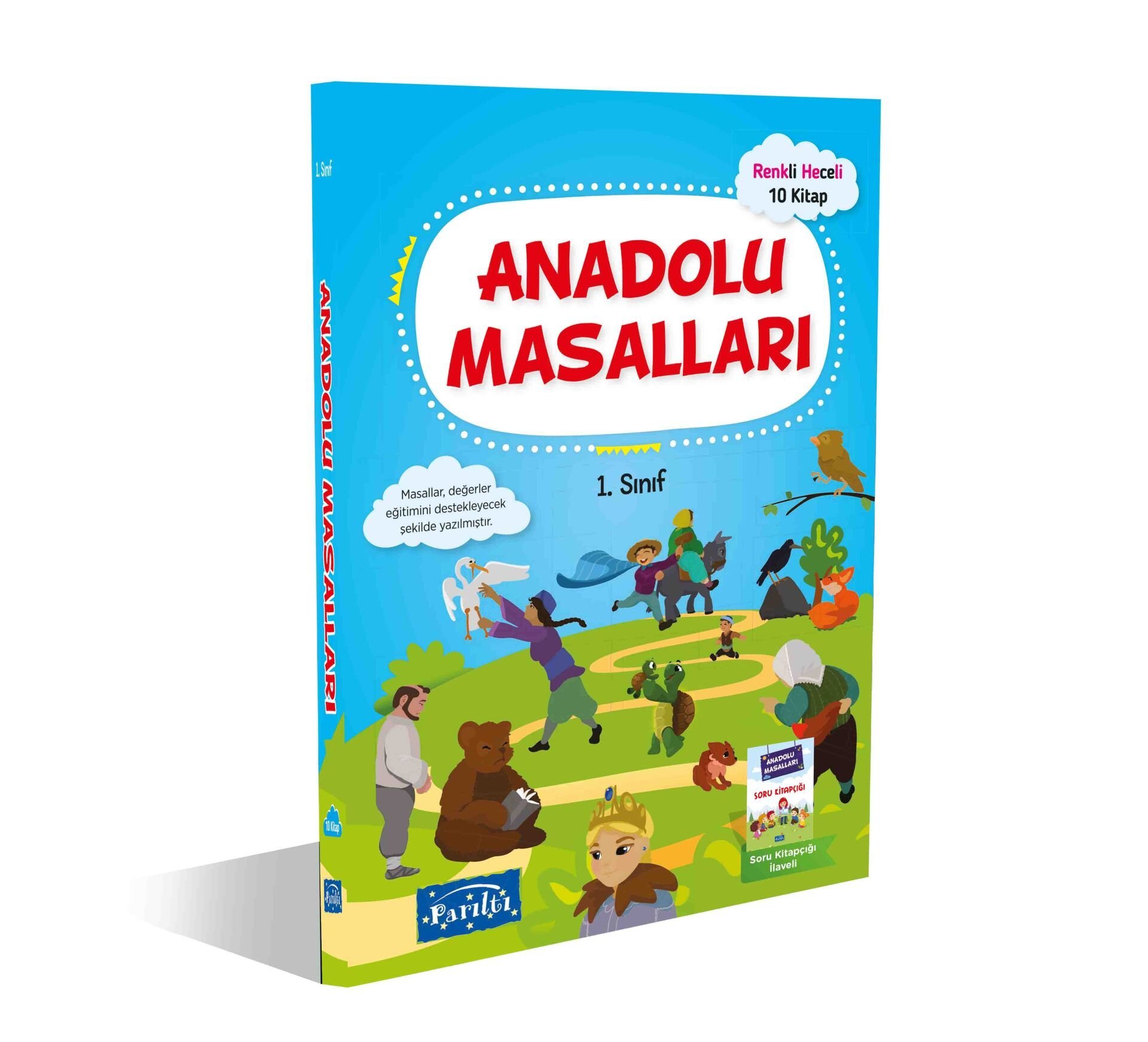 Parıltı Yayıncılık 1 Sınıf  Anadolu Masalları 10 Kitap Renkli Heceli