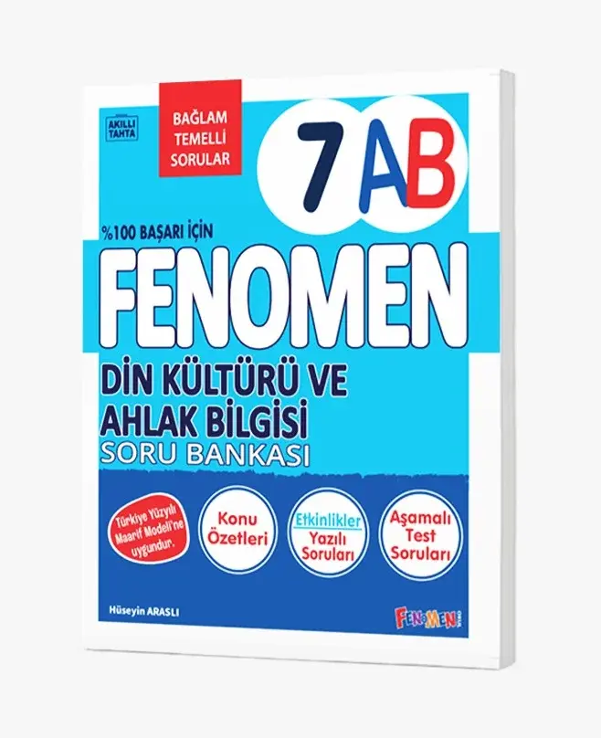 2027 Fenomen Yayıncılık 7.Sınıf Din Kültürü Ve Ahlak Bilgisi A-B Konu Özetli Soru Bankası