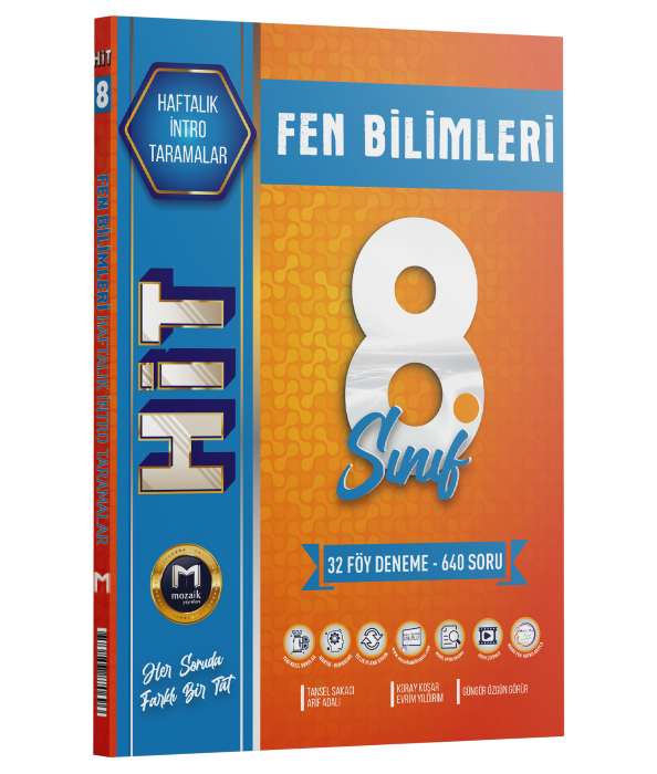 Mozaik Yayınları 8.Sınıf Fen Bilimleri Hit 32'Li Deneme