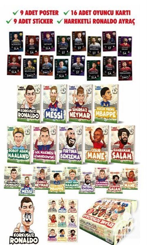 Efsane Futbolcular Kutulu Set (9 Kitap Takım)