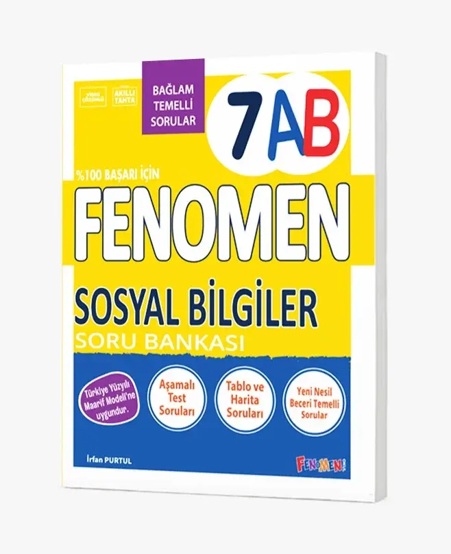 2027 Fenomen Yayıncılık 7.Sınıf Sosyal Bilgiler A-B Soru Bankası Bağlam Temelli Sorular