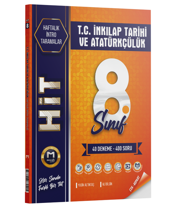 2026 Mozaik Yayınları 8.Sınıf İnkılap Tarihi Ve Atatürkçülük 40 Lı Hit Deneme
