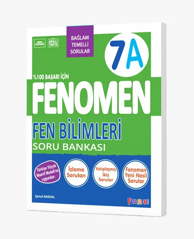 2027 Fenomen Yayıncılık 7.Sınıf Fen Bilimleri A Soru Bankası Bağlam Temelli Sorular