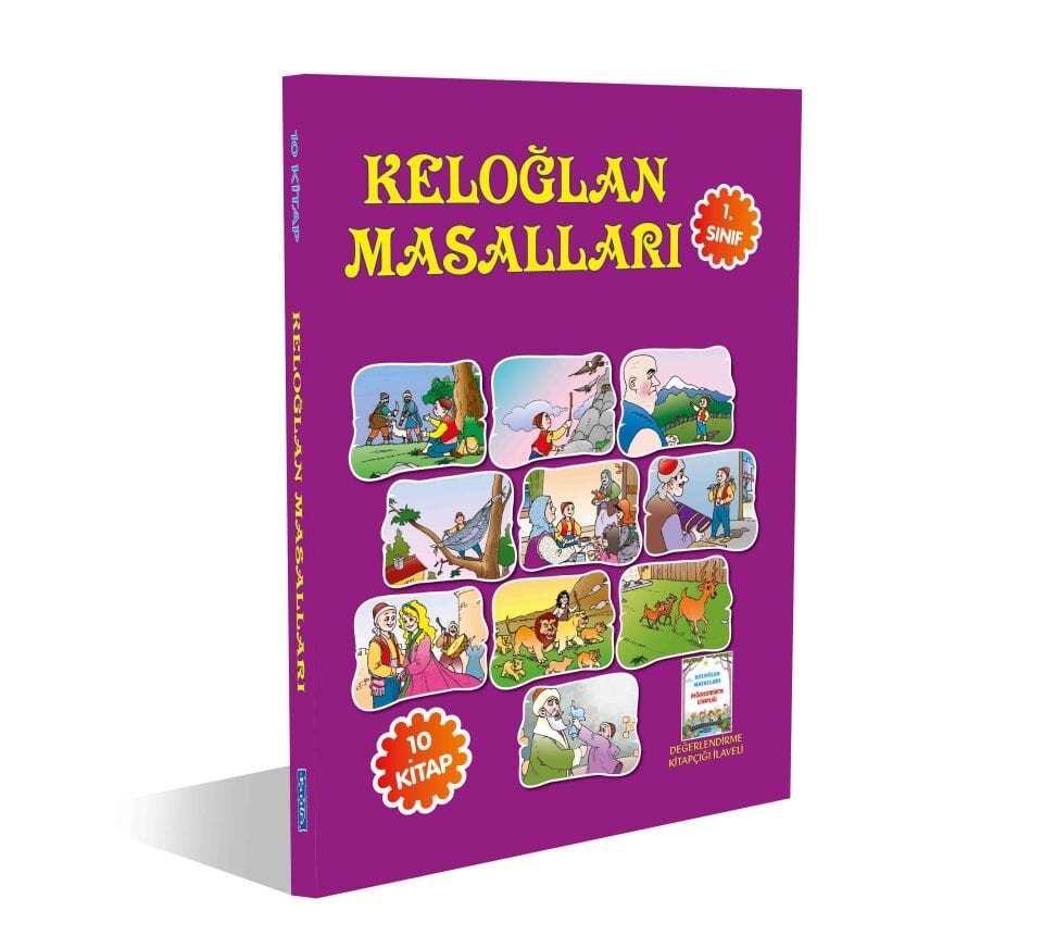 Parıltı Yayıncılık 1 Sınıf Keloğlan Masalları Renkli Resimli  10 Kitap Set
