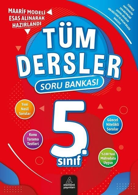 4 Element Yayınları 5.Sınıf Tüm Dersler Soru Bankası