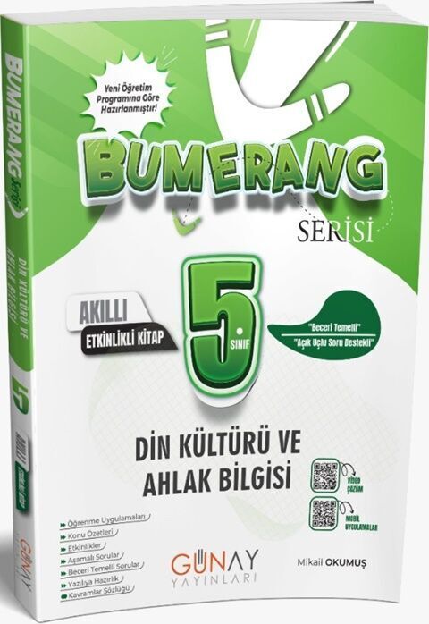 Günay Yayınları 5.Sınıf Bumerang Etkinlikli Din Kültürü Ve Ahlak Bilgisi