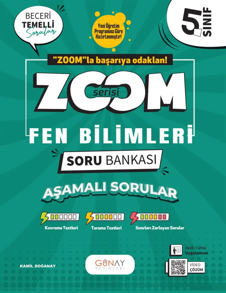 2026 Günay Yayınları 5.Sınıf Zoom Fen Bilimleri Soru Bankası