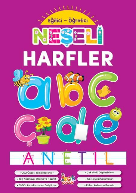 Bıcırık Yayınları Eğitici Öğretici - Neşeli Harfler /Bıcırık