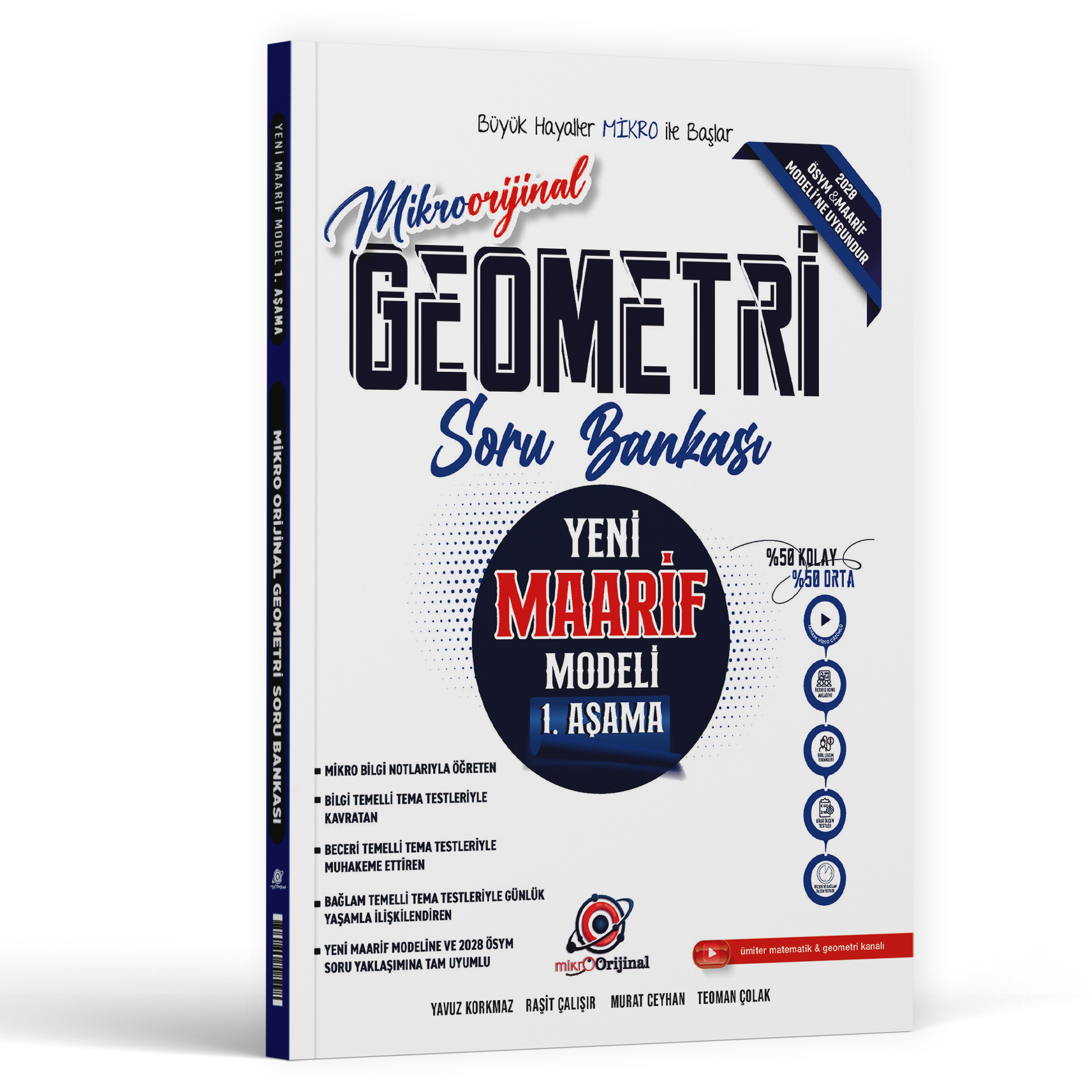 2027 Orijinal Yayınları Tyt Mikro Geometri Maarif Model 1.Aşama Soru Bankası