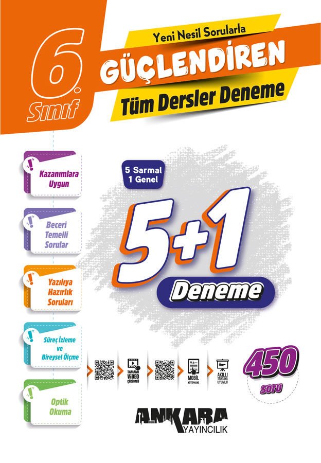 Ankara Yayıncılık 6. Sınıf Tüm Dersler Güçlendiren Denemeleri 2026