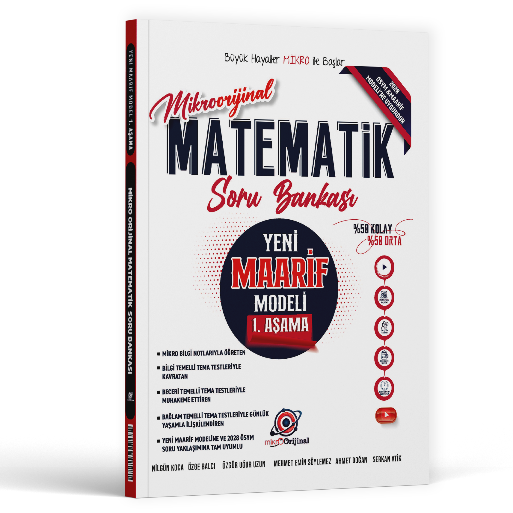 2027 Orijinal Yayınları Tyt Mikro Matematik Maarif Model 1.Aşama Soru Bankası