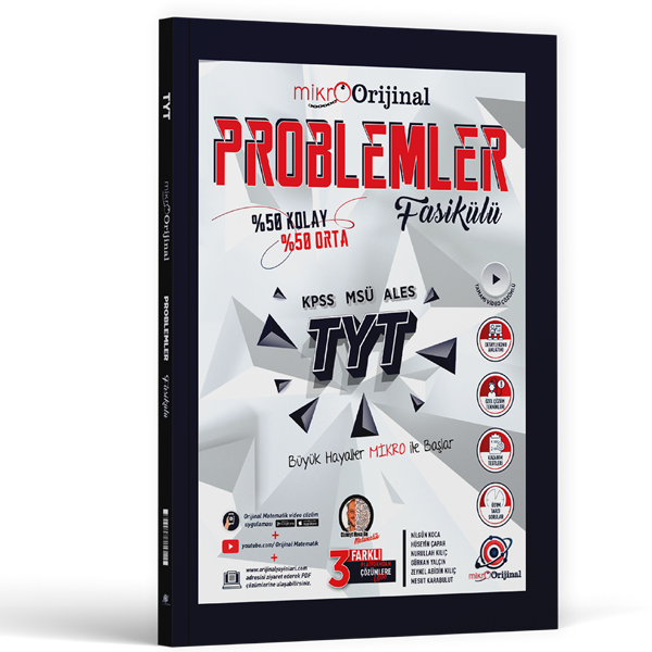 2026 Orijinal Yayınları Mikro Orijinal Tyt Problemler Fasikülü