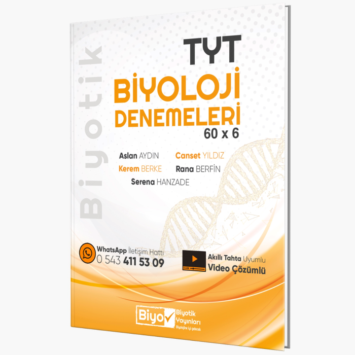 2027 Biyotik Yayınları Tyt Biyoloji Denemeleri 60 x 6