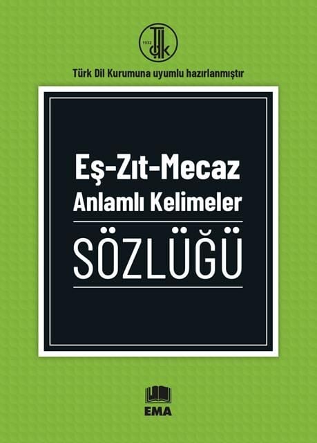 2027 Ema Kitap Eş Zıt Mecaz Anlamlı Kelimeler Sözlüğü