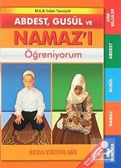 Seda Yayınları Abdest, Gusül ve Namazı Öğreniyorum Cep Boy Kod: 090
