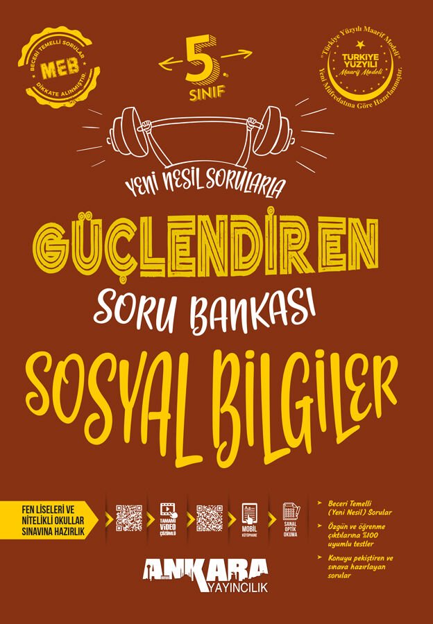 Ankara Yayıncılık 5.Sınıf Güçlendiren Sosyal Bilgiler Soru Bankası