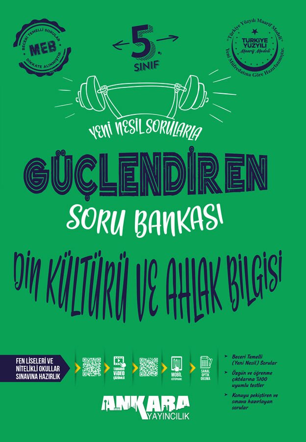 Ankara Yayıncılık 5.Sınıf Güçlendiren Din Kültürü Ve Ahlak Bilgisi Soru Bankası
