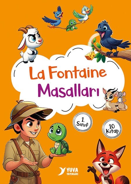 Yuva Yayınları 1.Sınıf La Fontaine Masalları 10 kitap Set